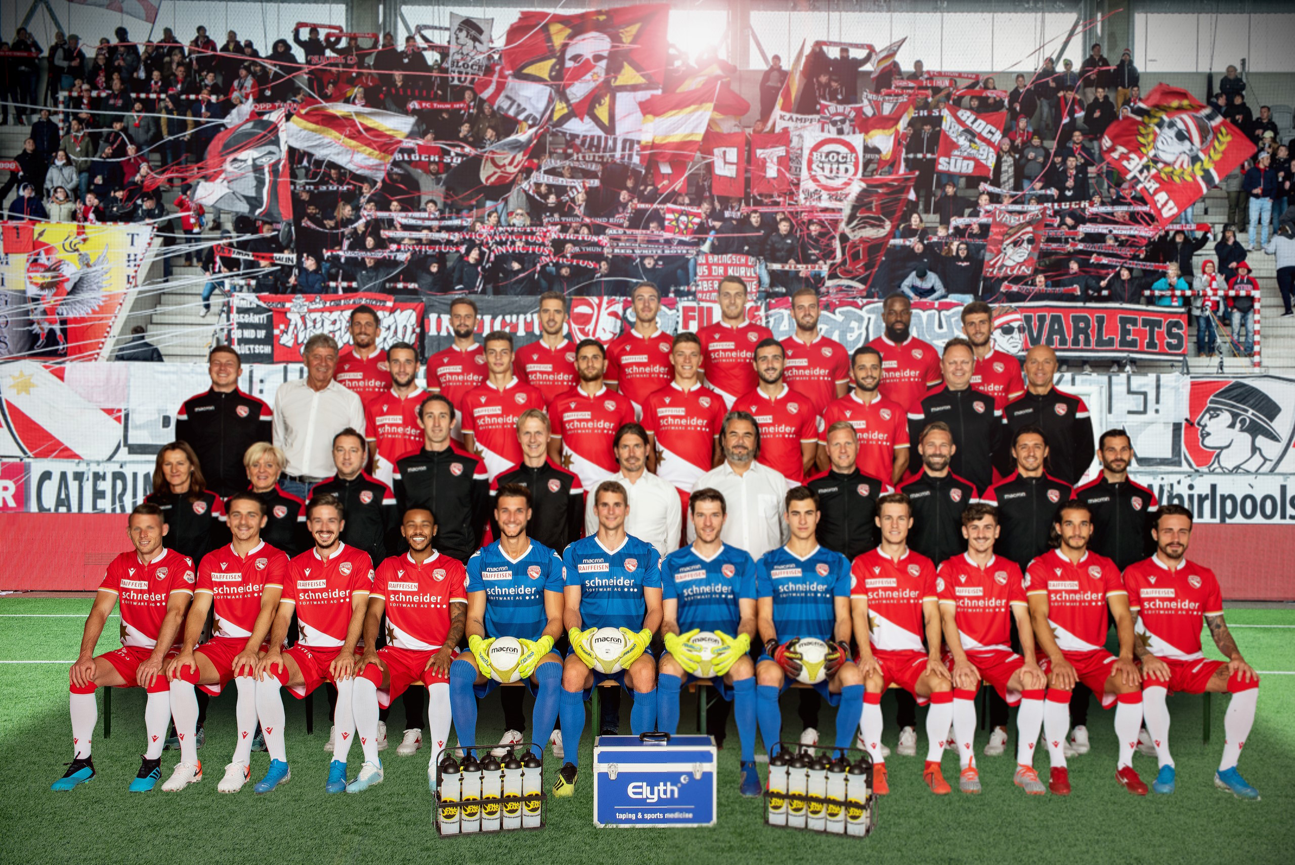 Mannschaftsfoto der ersten Mannschaft des FC Thun aus dem Jahr 1912